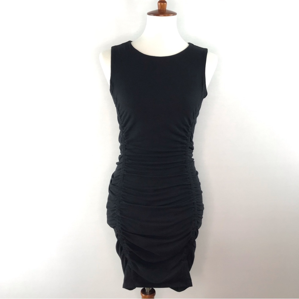 Athleta Black Stella Sleeveless Scoop Neck Bodycon Sheath Dress Size XS/P